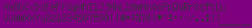 plasmatic Font – Black Fonts on Purple Background