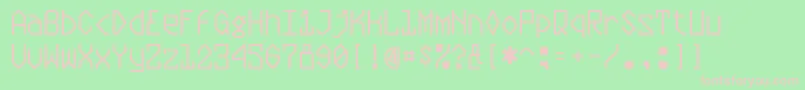 plasmatic Font – Pink Fonts on Green Background