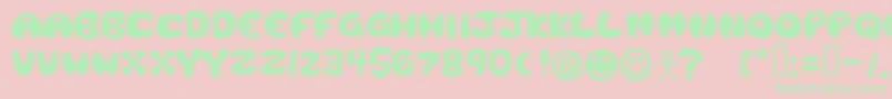 PLAST    Font – Green Fonts on Pink Background