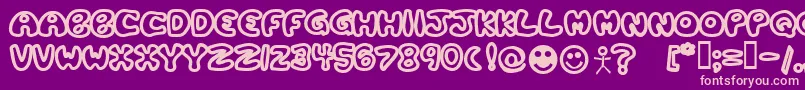 PLASTB   Font – Pink Fonts on Purple Background
