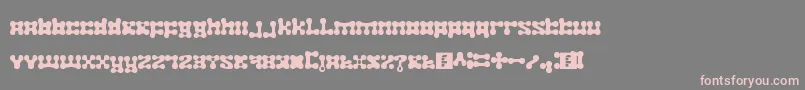 Шрифт plastelina – розовые шрифты на сером фоне