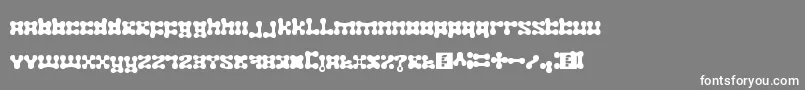 plastelina Font – White Fonts on Gray Background