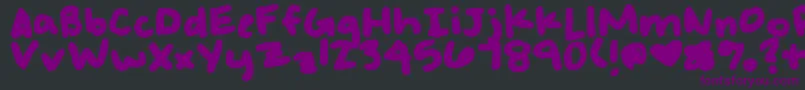 Шрифт MaybeButNotAlways – фиолетовые шрифты на чёрном фоне