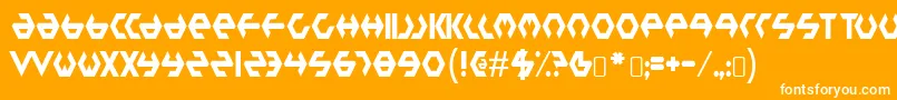 plastic bag Font – White Fonts on Orange Background