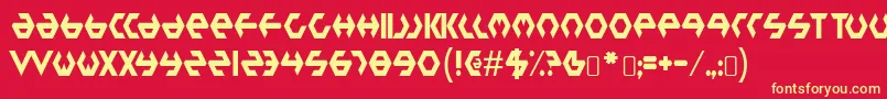 plastic bag Font – Yellow Fonts on Red Background