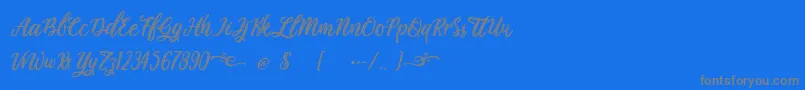 Police Plastic Beauty – polices grises sur fond bleu