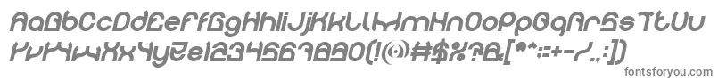 Шрифт PLASTIC Bold Italic – серые шрифты