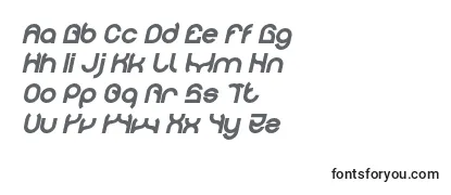 Schriftart PLASTIC Bold Italic
