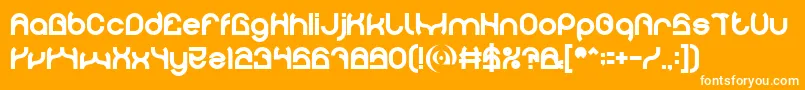 PLASTIC Bold Font – White Fonts on Orange Background