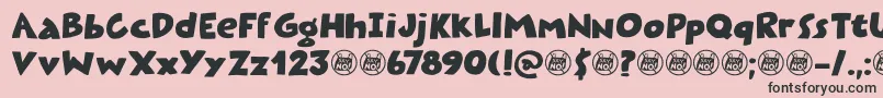 Plastic Fantastic DEMO Font – Black Fonts on Pink Background