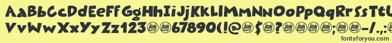 Plastic Fantastic DEMO Font – Black Fonts on Yellow Background