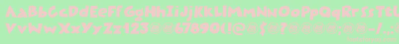 Plastic Fantastic DEMO Font – Pink Fonts on Green Background