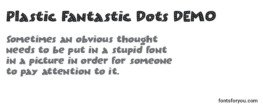 Plastic Fantastic Dots DEMO フォントのレビュー