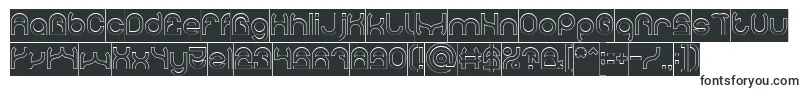 PLASTIC Hollow Inverse Font – Bold Fonts