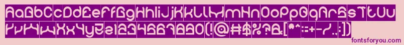 PLASTIC Inverse Font – Purple Fonts on Pink Background