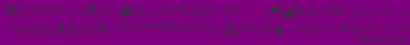 Plastic Surgery Font – Black Fonts on Purple Background