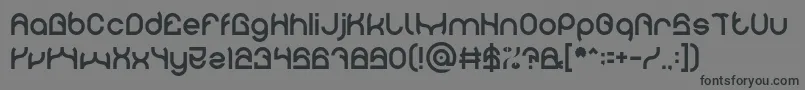 PLASTIC Font – Black Fonts on Gray Background