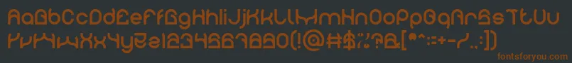 PLASTIC Font – Brown Fonts on Black Background