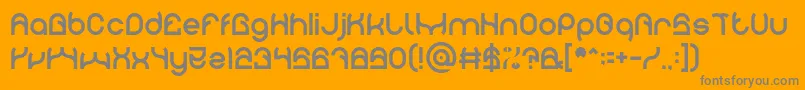 PLASTIC Font – Gray Fonts on Orange Background