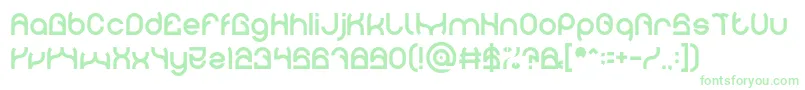 PLASTIC Font – Green Fonts on White Background