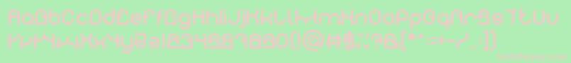 PLASTIC Font – Pink Fonts on Green Background