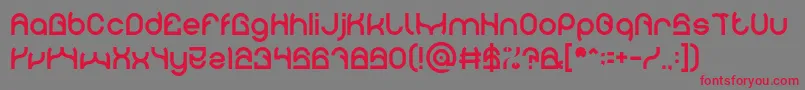 PLASTIC Font – Red Fonts on Gray Background