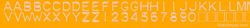 Подробнее о шрифте Plastique Шрифт Plastique – розовые шрифты на оранжевом фоне