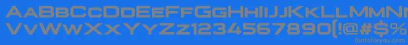 fuente Plateia Bold – Fuentes Grises Sobre Fondo Azul