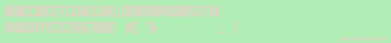 PLATINA Font – Pink Fonts on Green Background