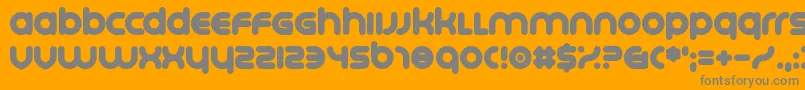 フォントPlatonica – オレンジの背景に灰色の文字
