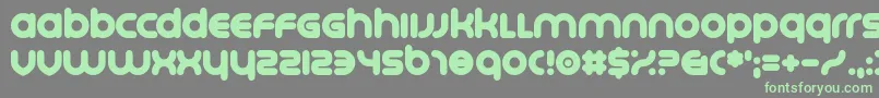 フォントPlatonica – 灰色の背景に緑のフォント