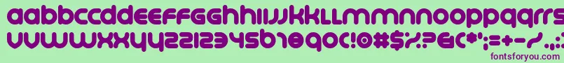 Platonica Font – Purple Fonts on Green Background
