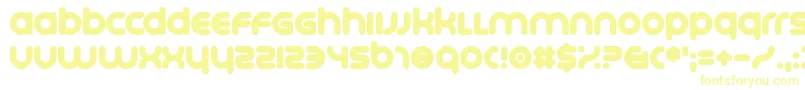 Platonica Font – Yellow Fonts on White Background