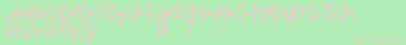 Play Ground DEMO Font – Pink Fonts on Green Background