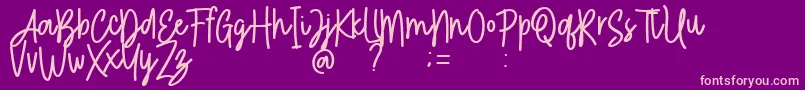 Play Ground DEMO Font – Pink Fonts on Purple Background