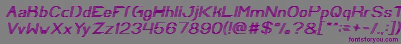 fuente Play Ground Italic – Fuentes Moradas Sobre Fondo Gris