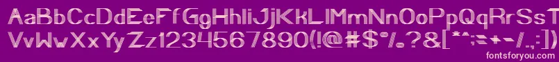 Play Ground Font – Pink Fonts on Purple Background