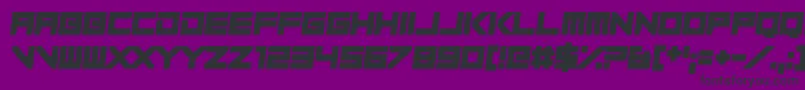 フォントPlay Pretend – 紫の背景に黒い文字