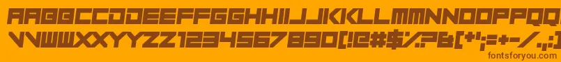 Play Pretend Font – Brown Fonts on Orange Background