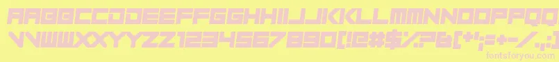 Play Pretend Font – Pink Fonts on Yellow Background