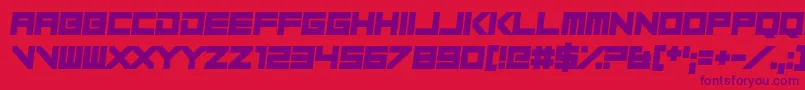 Play Pretend Font – Purple Fonts on Red Background