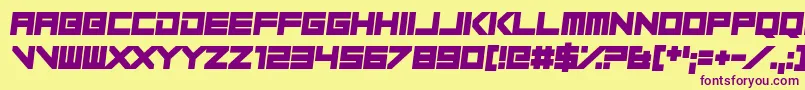 Play Pretend Font – Purple Fonts on Yellow Background