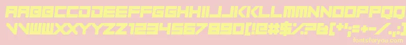 Play Pretend Font – Yellow Fonts on Pink Background