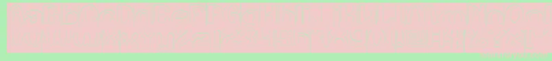 Play The Game Hollow Inverse Font – Pink Fonts on Green Background