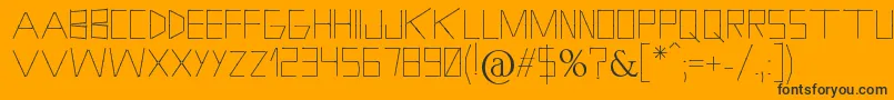 HolitterPhosphore Font – Black Fonts on Orange Background