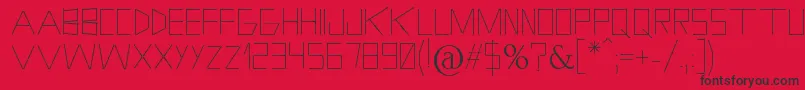 HolitterPhosphore Font – Black Fonts on Red Background
