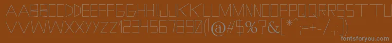 Шрифт HolitterPhosphore – серые шрифты на коричневом фоне