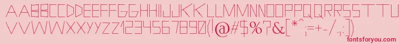 HolitterPhosphore Font – Red Fonts on Pink Background