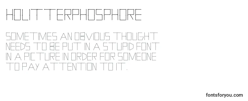 HolitterPhosphore Font