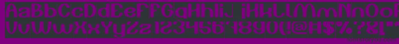 フォントPlay The Game Inverse – 紫の背景に黒い文字